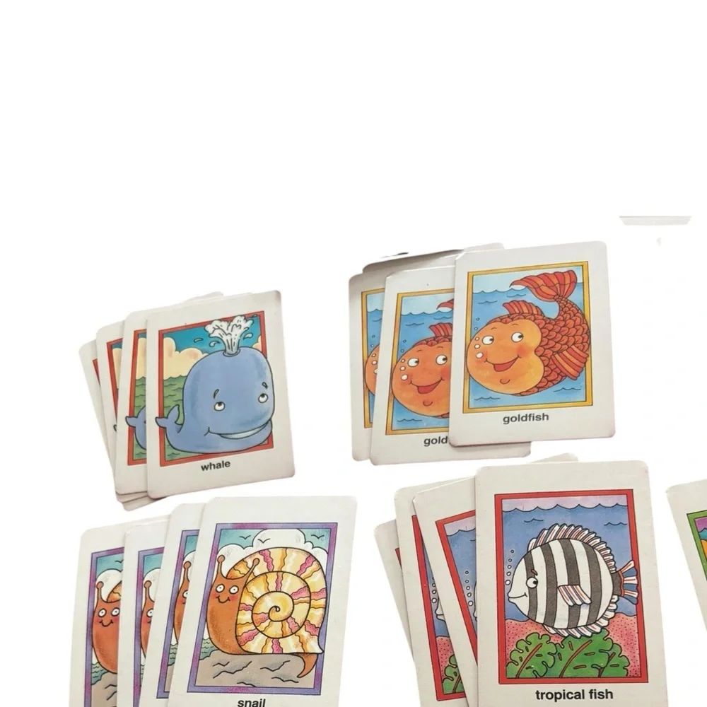 Lot 2 VTG 1986 Creative Guidance Childrens Games Old Maid Go Fish Cards IN Box